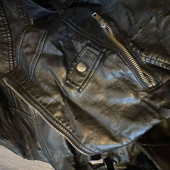 H&M Vintage Leather Jacket  - Picture 4 of 7